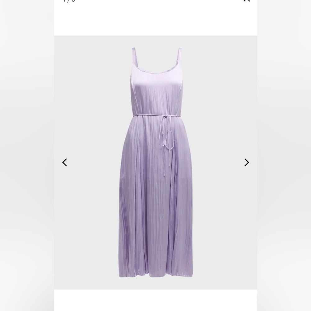Vince Dress! Vince New with Tags Lilac midi dress with tie waist Retail $475